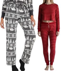 BUNDLE Thermal Pajama Set & NWT Flannel Pajama Pants 3 Pieces